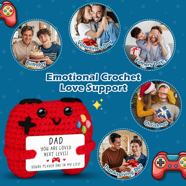 Crochet Game Controller Dad Gift for Father’s Day and Birthdays