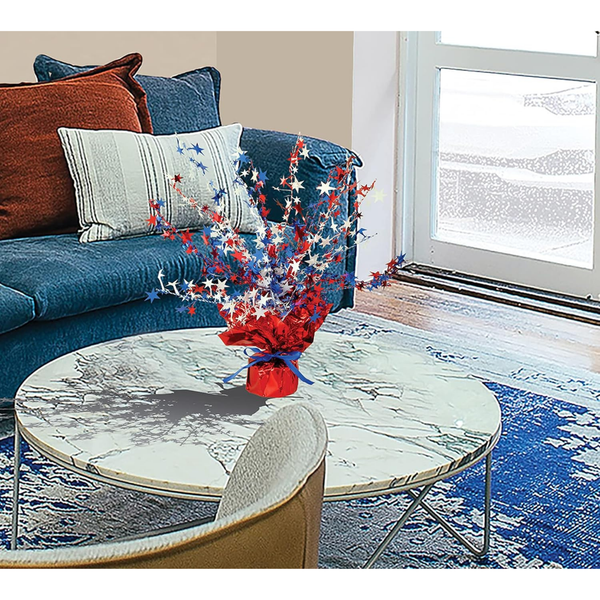 4th of July Centerpieces Patriotic Star Table Decor in Red White Blue