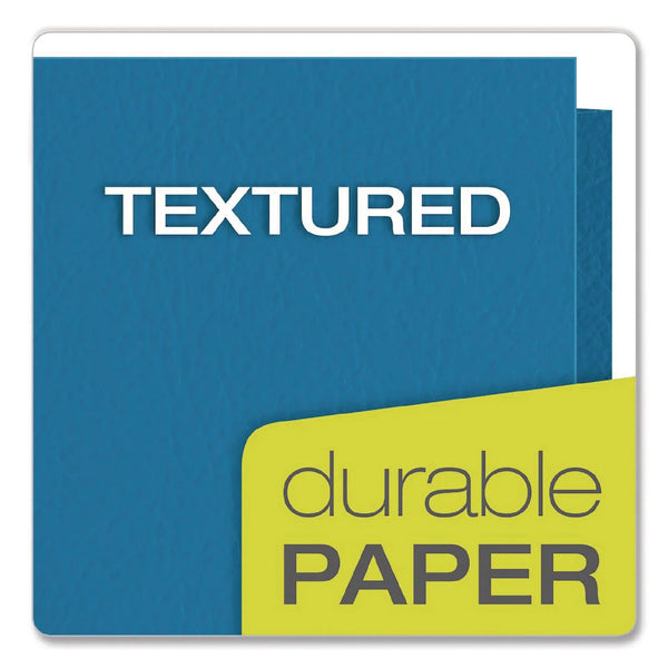 Oxford Twin Pocket Portfolios with Leatherette Grain, 25ct.