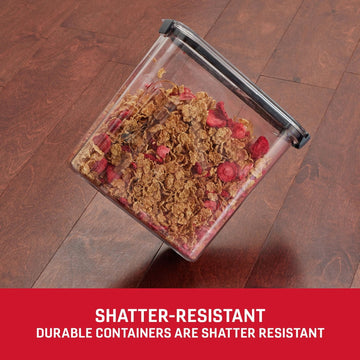 Rubbermaid Brilliance 2-Pack Cereal Pantry Storage, 18-Cup