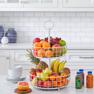 Member's Mark 2-Tier Wire Basket Stand, Assorted Colors