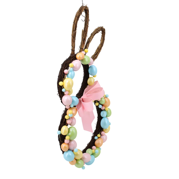 Bunny Wreath – Twig Bunny-Shaped Wreath for Easter & Spring Decor