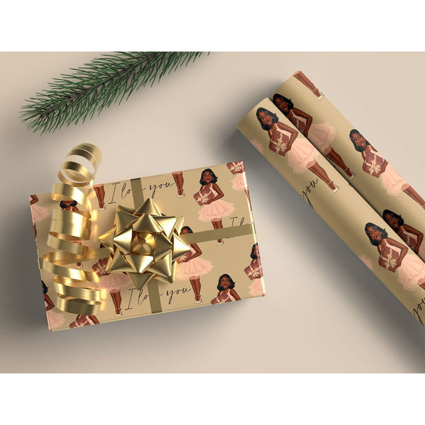 Mah Melanin Beautiful Collection Premium Wrapping Paper, 4 pk.