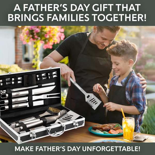 Grill Accessories 21-Piece BBQ Tool Set Father’s Day Gift for Dad