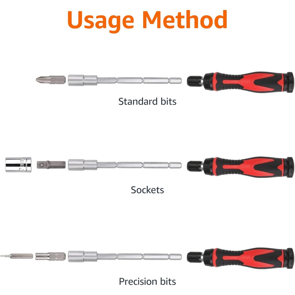 Precision Screwdriver Set 73-in-1 Magnetic Ratcheting Electronics Repair Kit for Dad