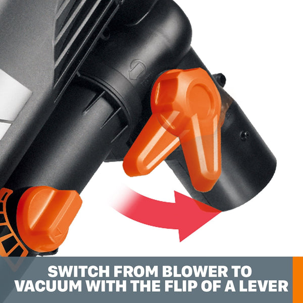 Worx TRIVAC 12 Amp 3-in-1 Blower/Mulcher/Vacuum With LEAFPRO Collection System