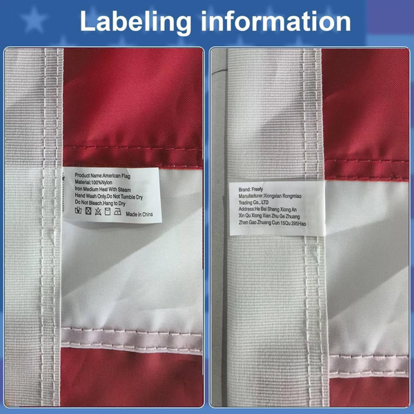 Embroidered US Flag for Outdoor Patriotic Display