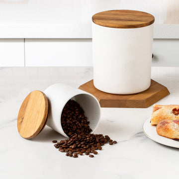 Member's Mark 4-piece Canister With Acacia Wood Lid Set