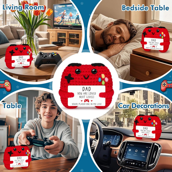 Crochet Game Controller Dad Gift for Father’s Day and Birthdays