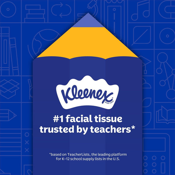 Kleenex Trusted Care 2-ply Facial Tissues 12 boxes, 160 tissues/box