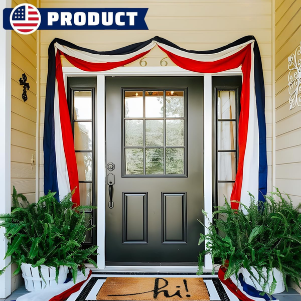 US Flag Decorations Patriotic 4th of July Bunting Banner