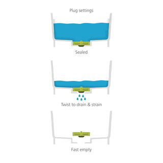 Joseph Joseph Wash & Drain Sink Basin with Drain Plug