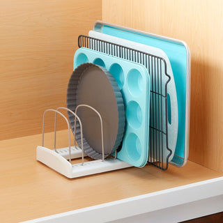 YouCopia Expandable Cookware and Adjustable Bakeware Storage Rack, 2-Piece Set