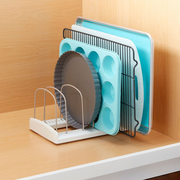 YouCopia Expandable Cookware and Adjustable Bakeware Storage Rack, 2-Piece Set