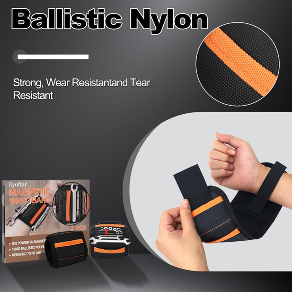 Construction Tools Magnetic Wristband 2-Pack Father’s Day Gift