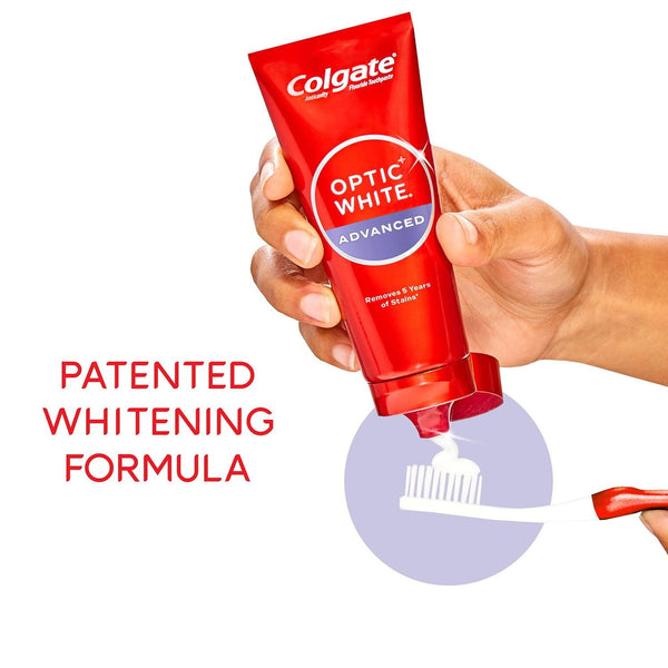 Colgate Optic White Advanced Teeth Whitening Sparkling White Toothpaste, 4.2 oz., 5 pk.