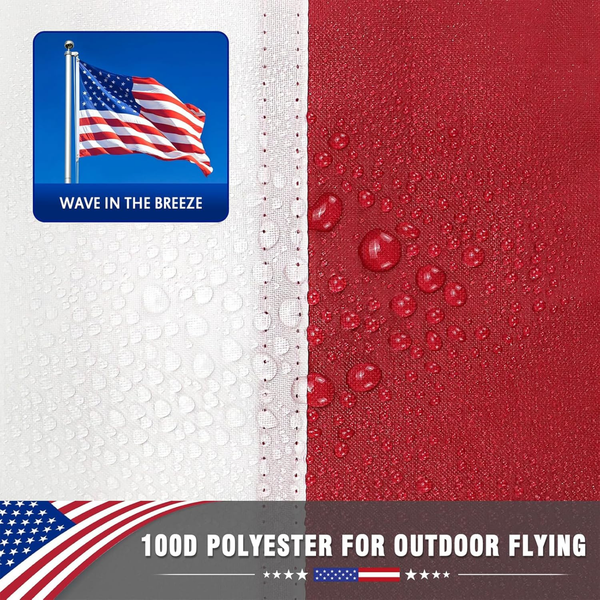 Polyester American Flag for Outdoor Home Display