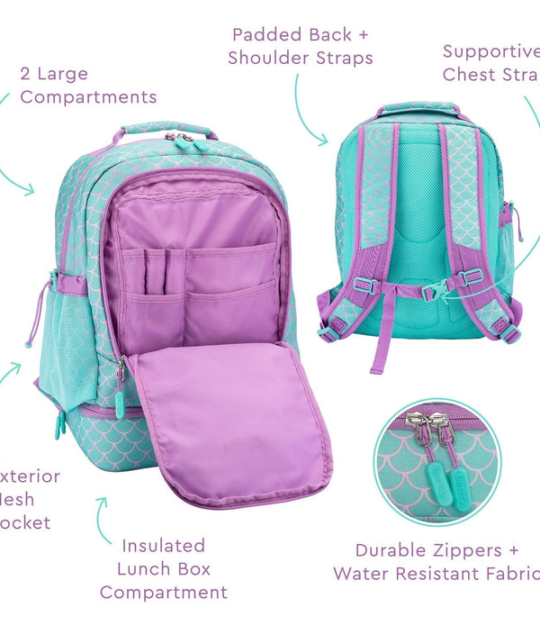 Bentgo 2-In-1 Backpack & Lunch Bag and Bentgo Kids Chill Lunch Box, Choose Color