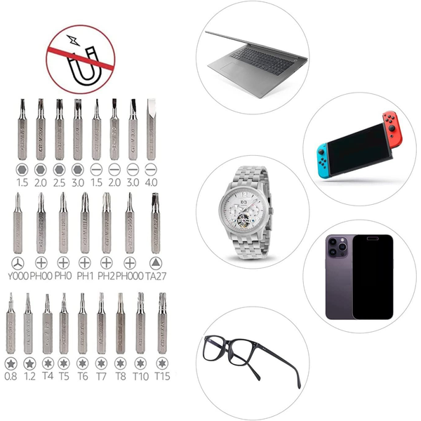 Precision Screwdriver Set 73-in-1 Magnetic Ratcheting Electronics Repair Kit for Dad