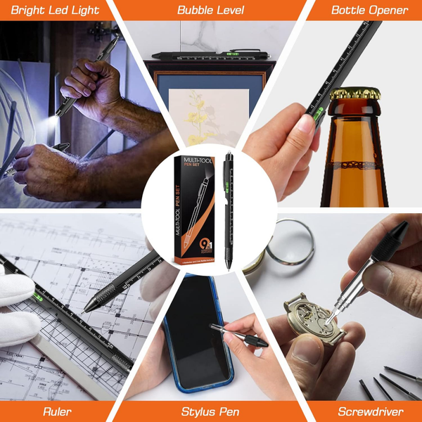 Multitool Pen 9-in-1 Father’s Day Gadget Gift for Dad