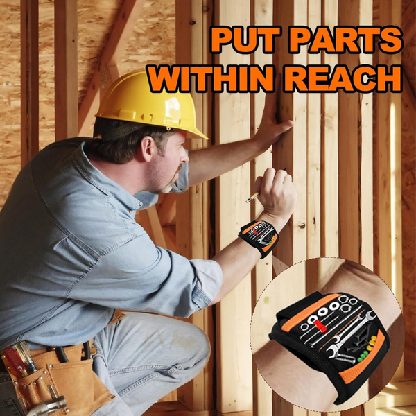 Construction Tools Magnetic Wristband 2-Pack Father’s Day Gift