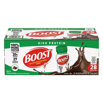 BOOST 20g High Protein Nutritional Drink, Chocolate 8 fl. oz., 28 ct.