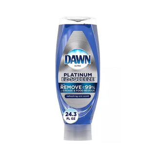 Dawn EZ-Squeeze Platinum Liquid Dish Soap, Refreshing Rain Scent 24.3 fl. oz., 4 pk.