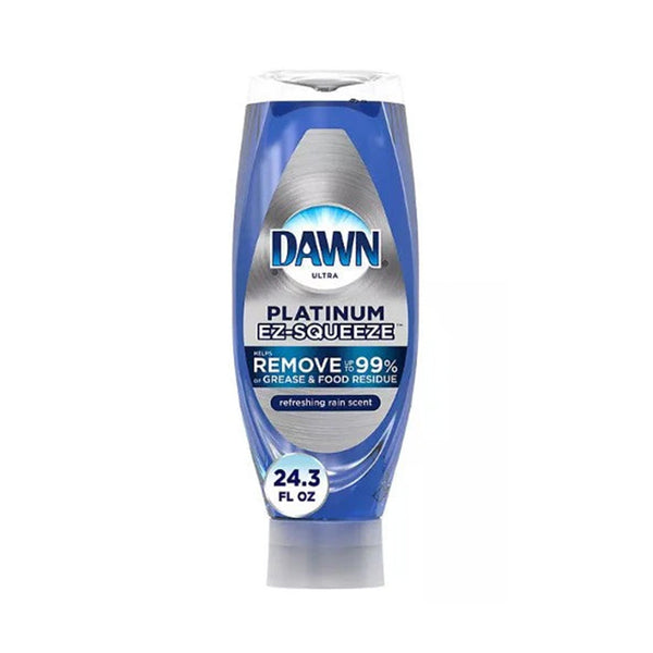 Dawn EZ-Squeeze Platinum Liquid Dish Soap, Refreshing Rain Scent 24.3 fl. oz., 4 pk.