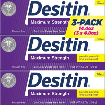 Desitin Maximum Strength Diaper Rash Paste 4.8 oz., 3 pk.