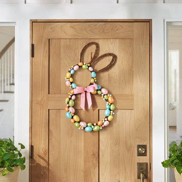 Bunny Wreath – Twig Bunny-Shaped Wreath for Easter & Spring Decor