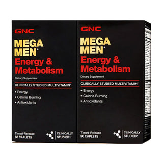 GNC Mega Men Energy & Metabolism Multivitamin Caplets 180 ct.