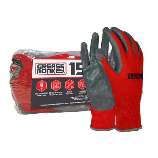 Grease Monkey Nitrile-Coated Work Gloves, 15 pk.