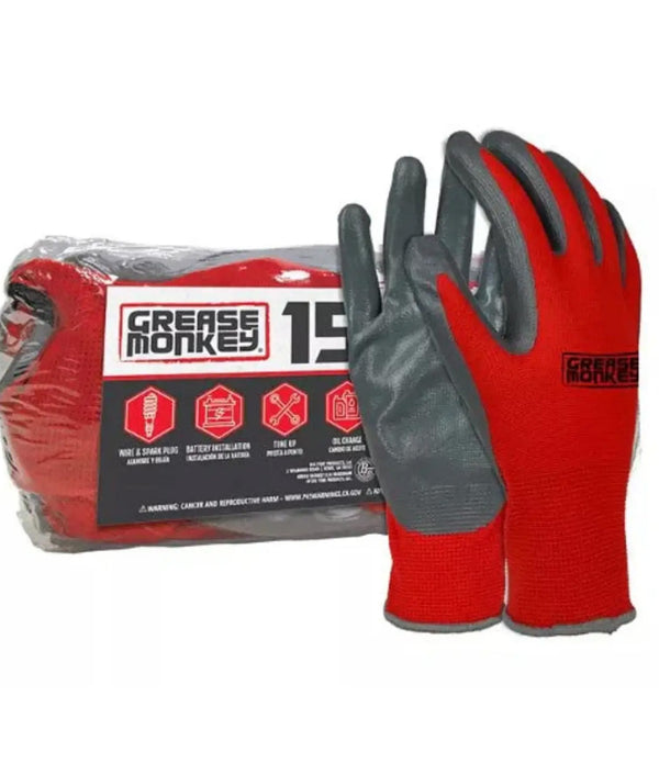 Grease Monkey Nitrile-Coated Work Gloves, 15 pk.