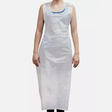 Kleen Chef Disposable Waterproof Poly Aprons, White 100 ct.