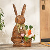 Outdoor Easter Decorations – 27" Woven Bunny Porch Décor