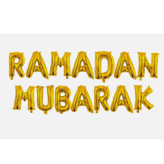 Blue & Silver Bumper Ramadan Mubarak Banners Bunting Balloons Decorate Balloon