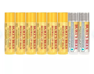 Burt's Bees 100% Natural Origin Beeswax Moisturizing Lip Balm 8 pk.