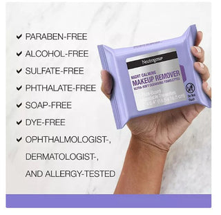 Neutrogena Makeup Remover & Night Calming Cleansing Towelettes, 25 ct., 5 pk.