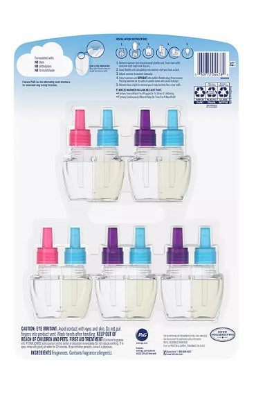 Febreze PLUG Air Freshener Refills, Mediterranean Lavender + Downy April Fresh 5 ct.