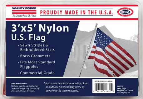 3'x5' Nylon U.S. Flag