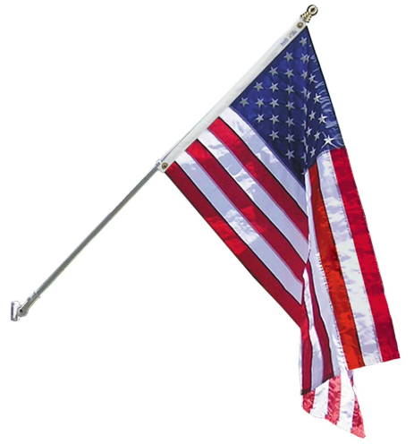 Annin - Spinning 6' Flagpole with 3'x5' Nyl-Glo United States Flag