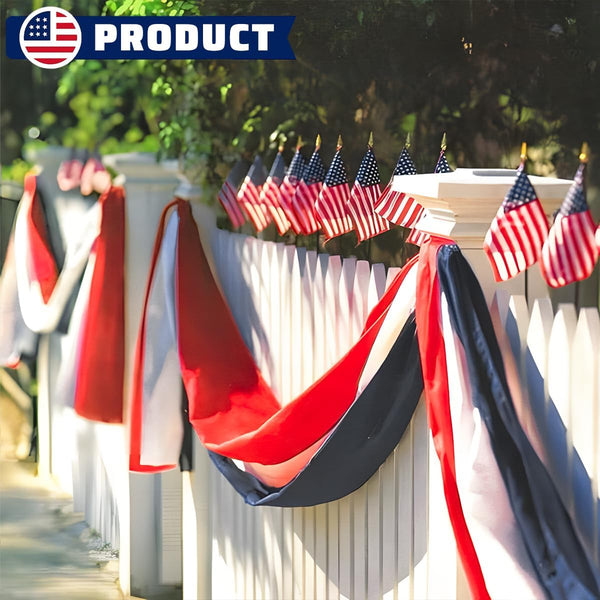 4th of July Decorations US Flag Bunting Patriotic Banner Set