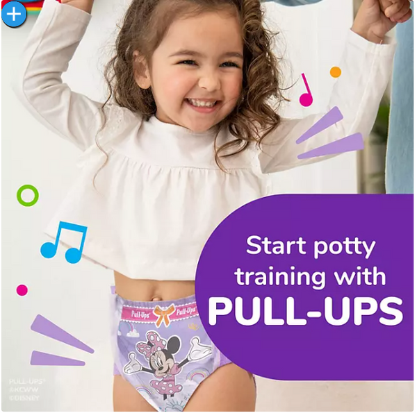 Huggies Pull-Ups Training Pants for Girls, (2T-3T, 128 ct., 18-34 lb)