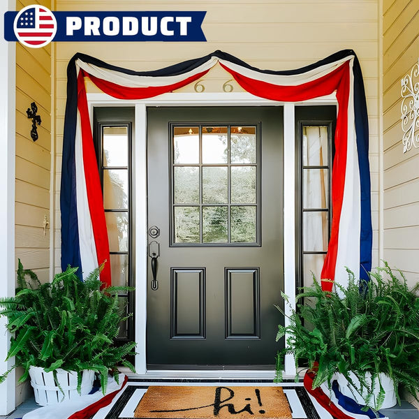 4th of July Decorations US Flag Bunting Patriotic Banner Set