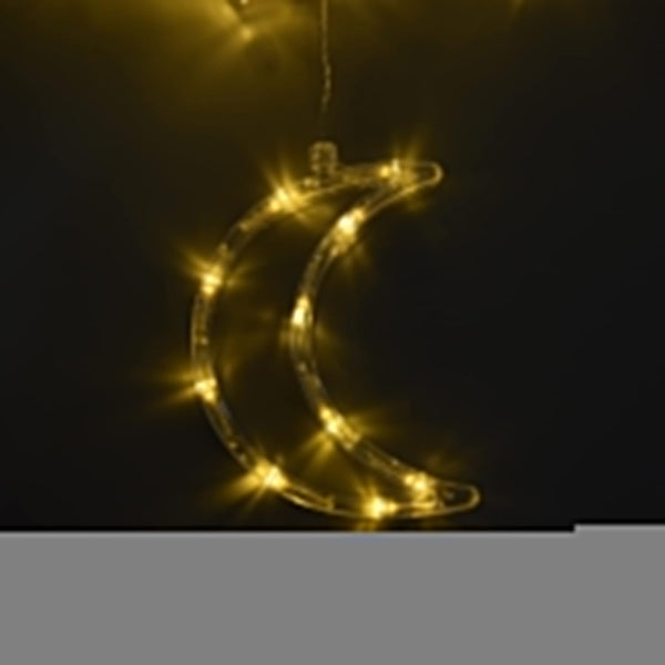 Ramadan Lights – 126 LED Star Lights, Battery Powered Twinkle Star Moon Fairy Lights for Ramadan
