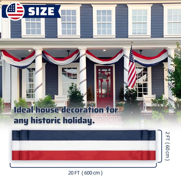 4th of July Decorations US Flag Bunting Patriotic Banner Set