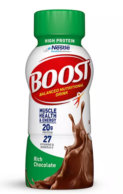 BOOST 20g High Protein Nutritional Drink, Chocolate 8 fl. oz., 28 ct.